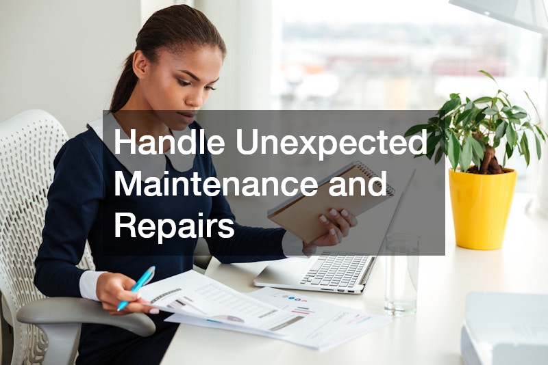 Handle Unexpected Maintenance and Repairs