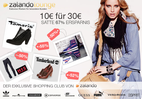Gutschein im Wert von 30 Euro f�r die Zalando-Lounge