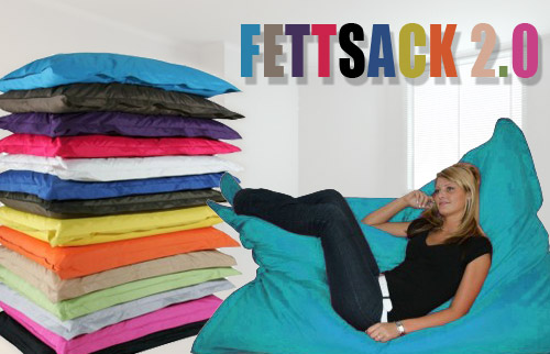 Perfektes Liegen und Sitzen auf dem Fettsack-Riesensitzsack