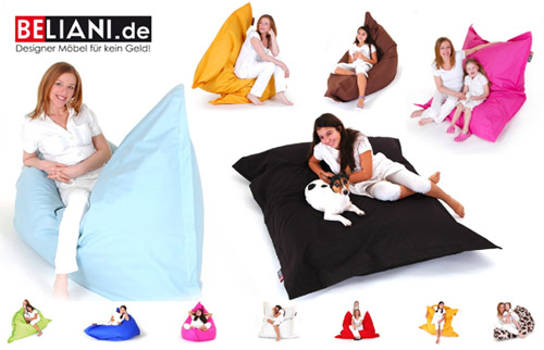 Original Beliani XXL-Sitzsack in Deiner Wunschfarbe f�r In- und Outdoor