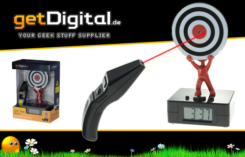 Der Wecker f&uuml;r Morgenmuffel: Laser Target Wecker
