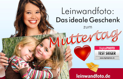 F�r nur 15 (statt 39) Euro Dein Lieblingsfoto auf Leinwand im Format 30x20 cm
