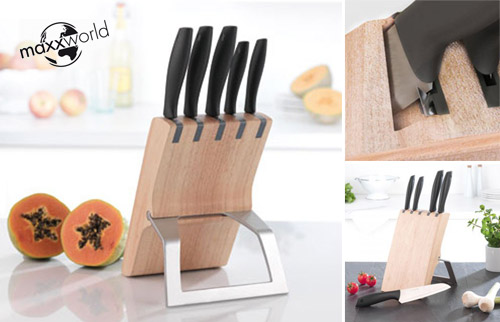 2in1 Profi - Messerblock von maxxcuisine mit Sch�rffunktion