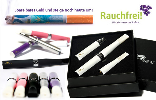 Umfangreiches E-Zigaretten-Set in Wei� von Rauchfreishop.de