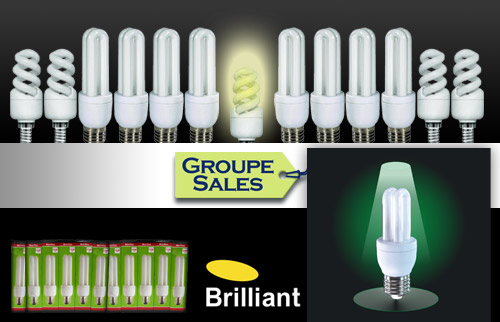 Bis zu 78 % sparen f�r 11 Energiesparlampen von Brilliant