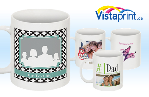 Individuelle Fototasse von Vistaprint inkl. Uploads als tolle Geschenkidee