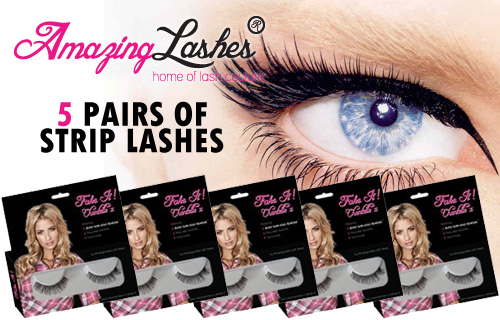 Look Amazing, Feel Amazing, Wear Amazing  with five long-lasting strip lashes for just �24.50