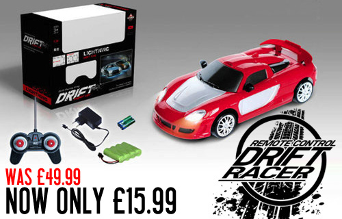 Burn rubber with an RC Drift race sports car from Channel Goods for just �15.99