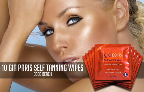 Get 60% off  a streak-free tan in minutes with 10 self tanning wipes for �12 from Coco Beach
