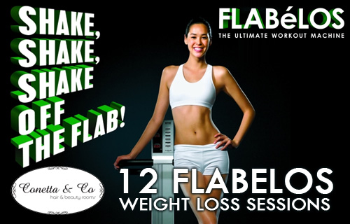 Shake it baby - 12 Flabelos weight loss system sessions for £10 at Conetta Beauty Rooms