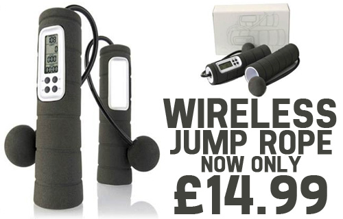Jump to it! A high-tech wireless jump-rope for �14.99