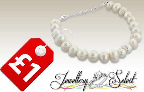 Dazzle like the Stars with a Freshwater Pearl Bracelet for an unbelievable �1 � 97% off