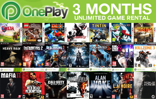 3 months console game subscription with OnePlay.com for only �7