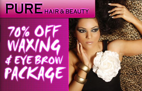 Prepare to bare this summer with a 70% saving on a pre-holiday grooming package at Pure Hair and Beauty