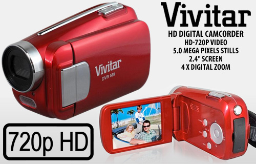 Make the summer one to remember with a Vivitar HD digital video camera for �39.99