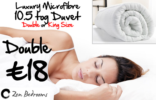 Enjoy snuggling under the covers? 88% off a microfibre Double duvet from Zen Bedrooms