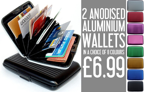 Hold on to your money with 2 card and cash holders for just �6.99