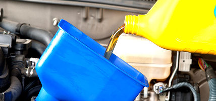 Changing automobile oil