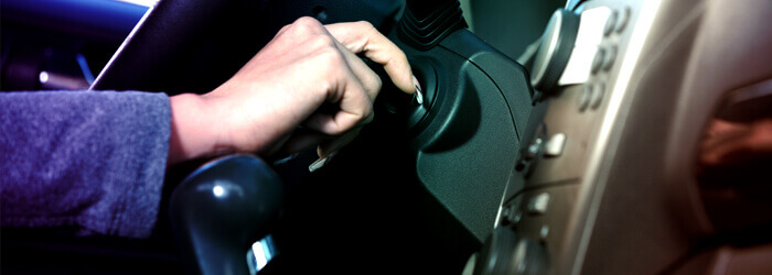 Person Starting A Vehicle
