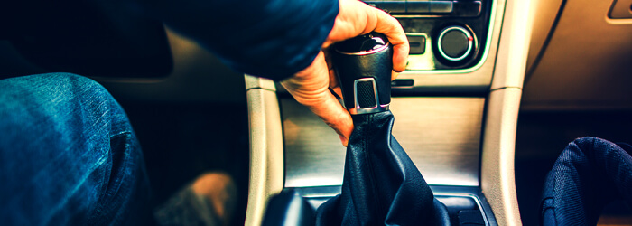 Hand on Gearshift