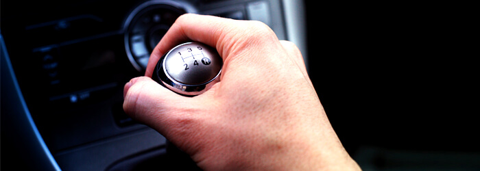Hand on Gearshift