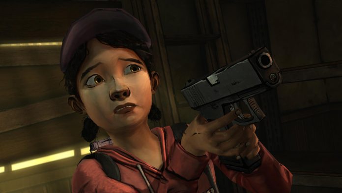 clementines-training The Walking Dead: Season 1 - Clementine learns to shoot