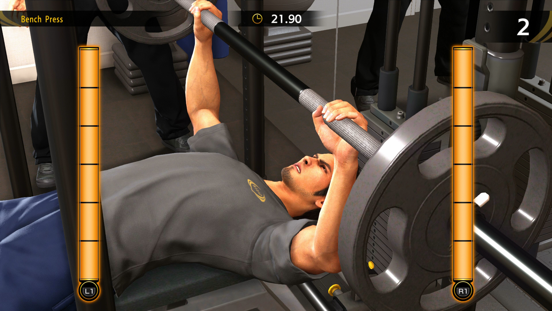 Yakuza 6: The Song of Life - Kazuma working out