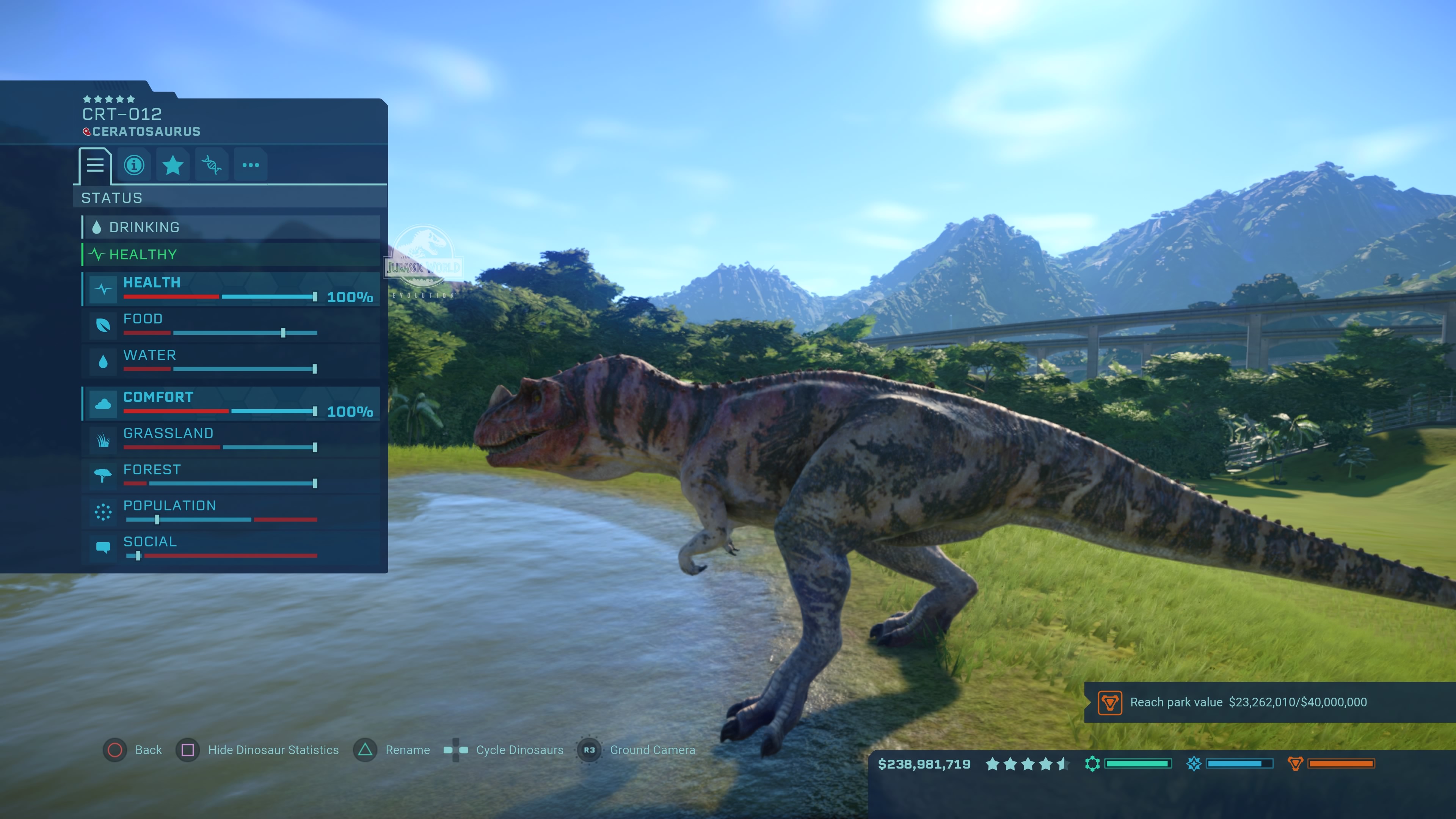 Jurassic World Evolution - Ceratosaurus