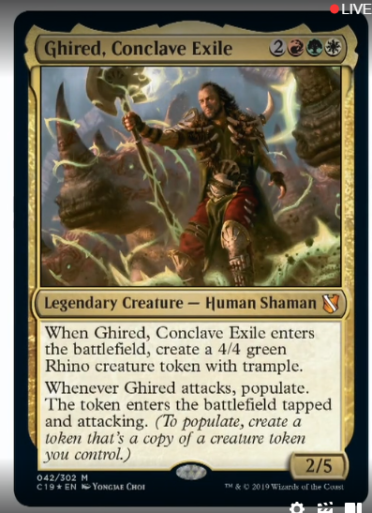 ghired MTG Commander 2019 - Designed for New Players / Commander History ghired