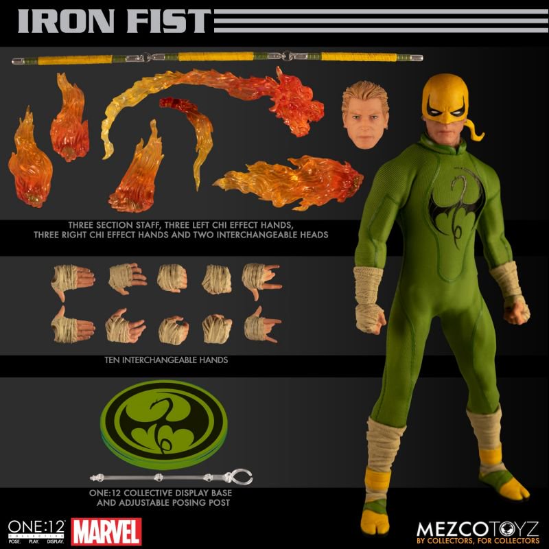 Mezco One12 Iron Fist 15 The Immortal Iron Fist Makes His One:12 Collective Debut Mezco One12 Iron Fist 15