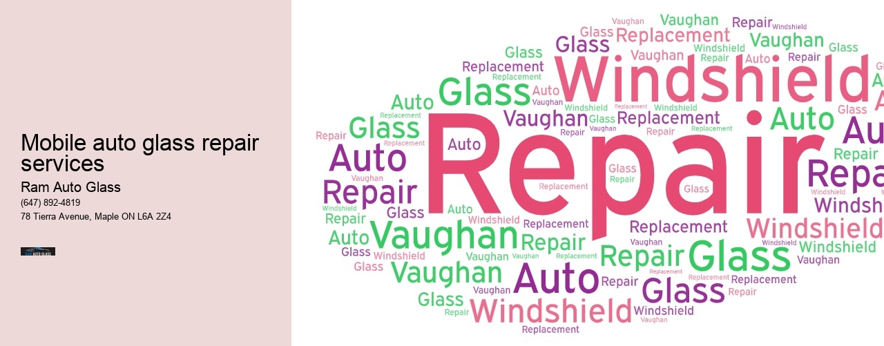Mobile auto glass repair services