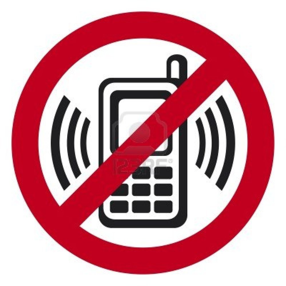 No Ringing No mobile phone sign clip art