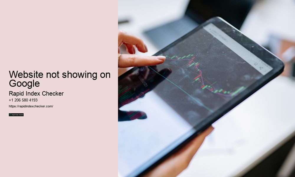 website not showing on Google