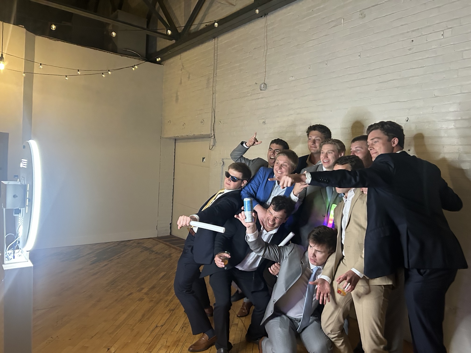 Guests having fun with the Raspy Media Social Photo Booth