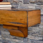 Rustic Mantel Shelves
