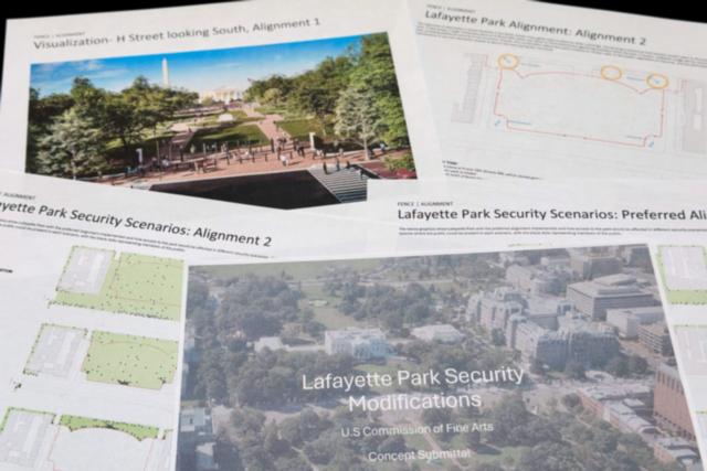 Federal panel reviews park fencing plan and visitor screening center to improve White House security
