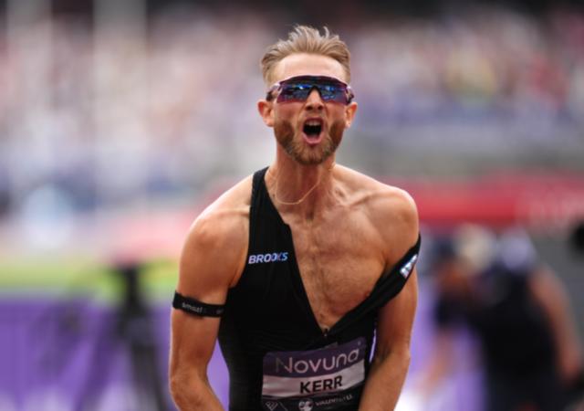Josh Kerr of Britain breaks the men’s mile world record that stood since 1999