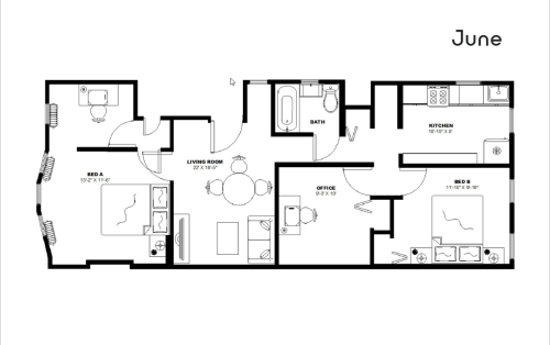 Private bedroom in 4 bed/1 bath Home 27 2