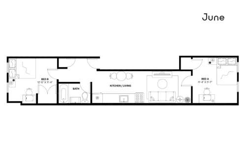 Private bedroom in 4 bed/1 bath Home 60 1