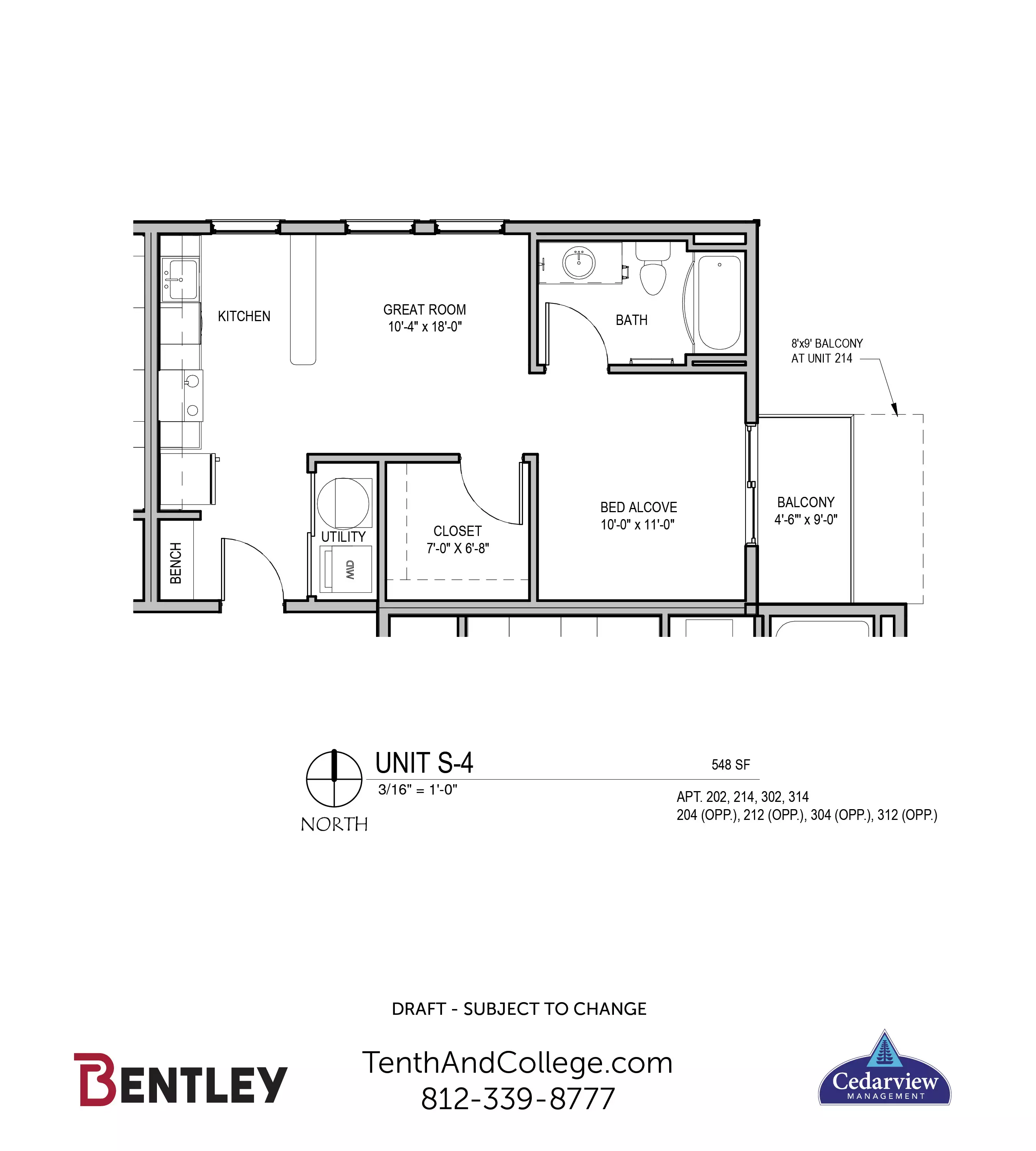 The Bentley Apartments Bloomington, Indiana