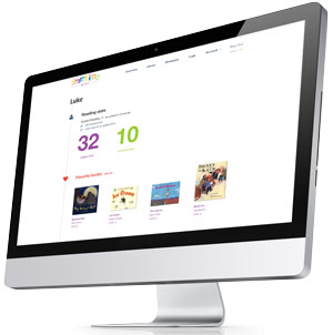 Display with screen shot on it