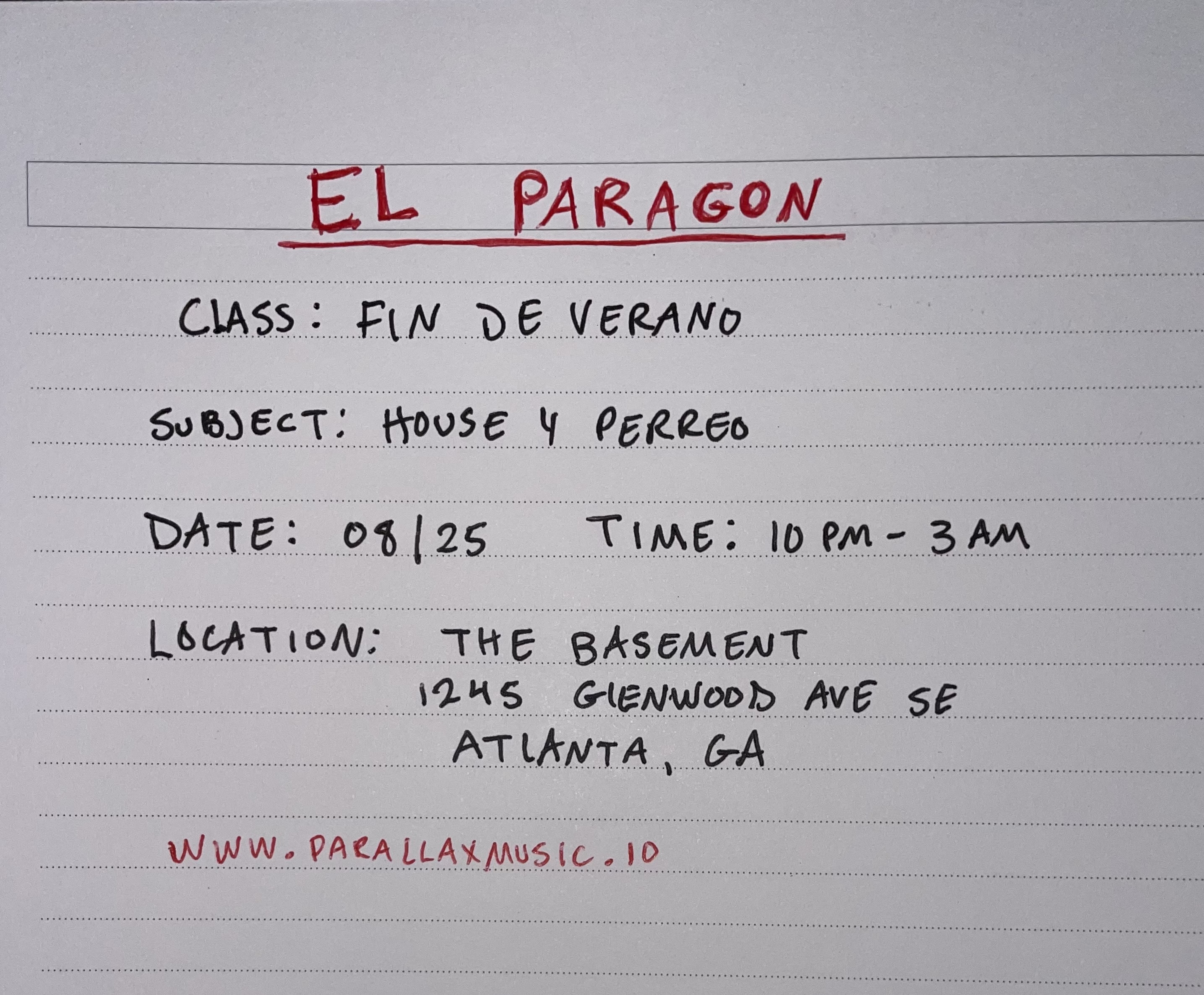 EL PARAGÓN: FIN DE VERANO