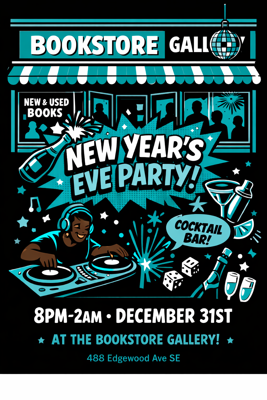 Bookstore Gallery NYE Party