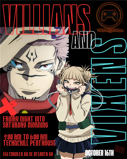 Villains and vixens Rave 