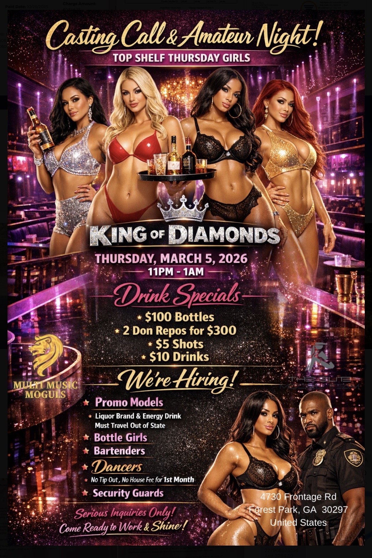 Top Shelf Thursday’s at King Of Diamonds Atlanta 