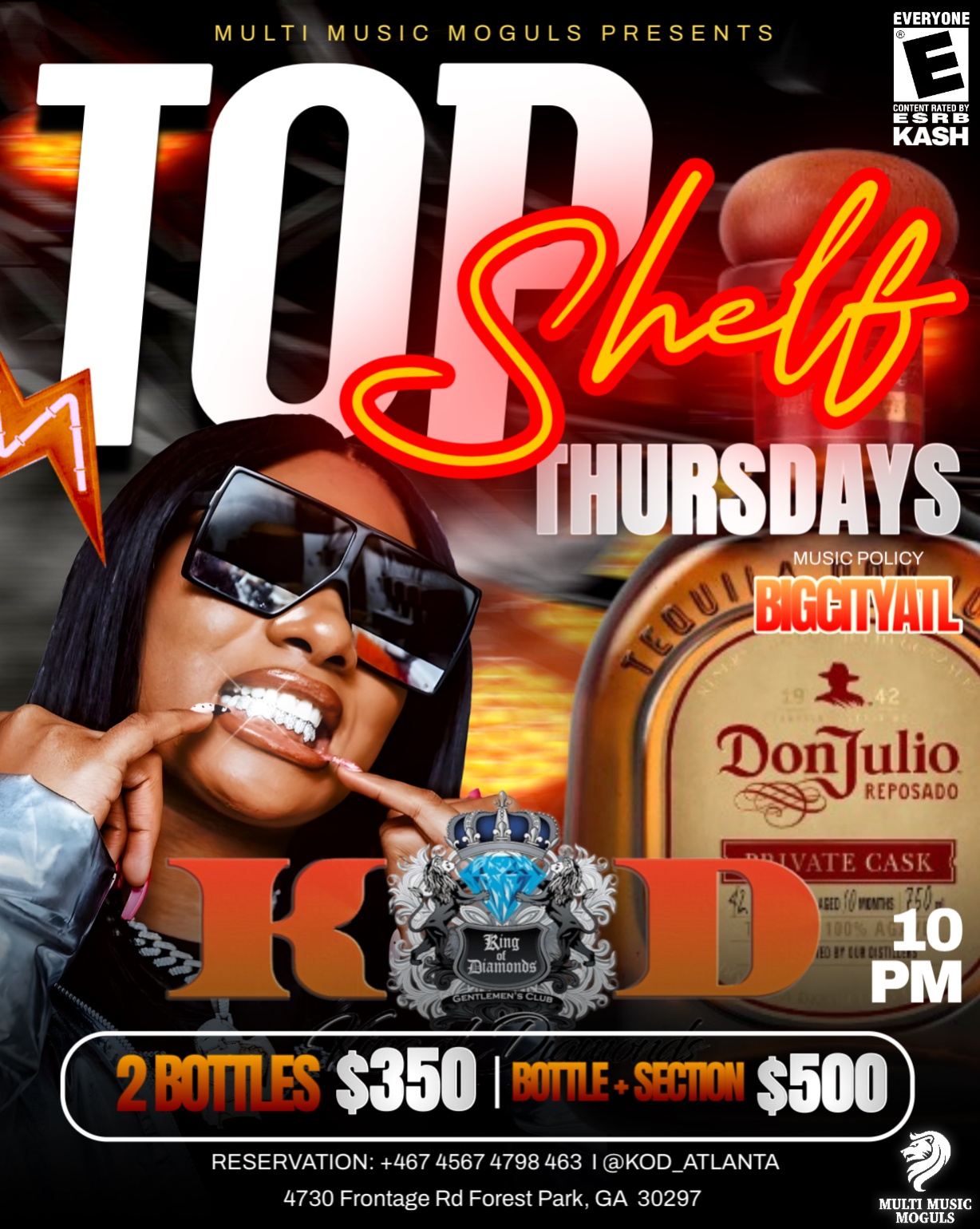 Top Shelf Thursday’s at King Of Diamonds Atlanta 
