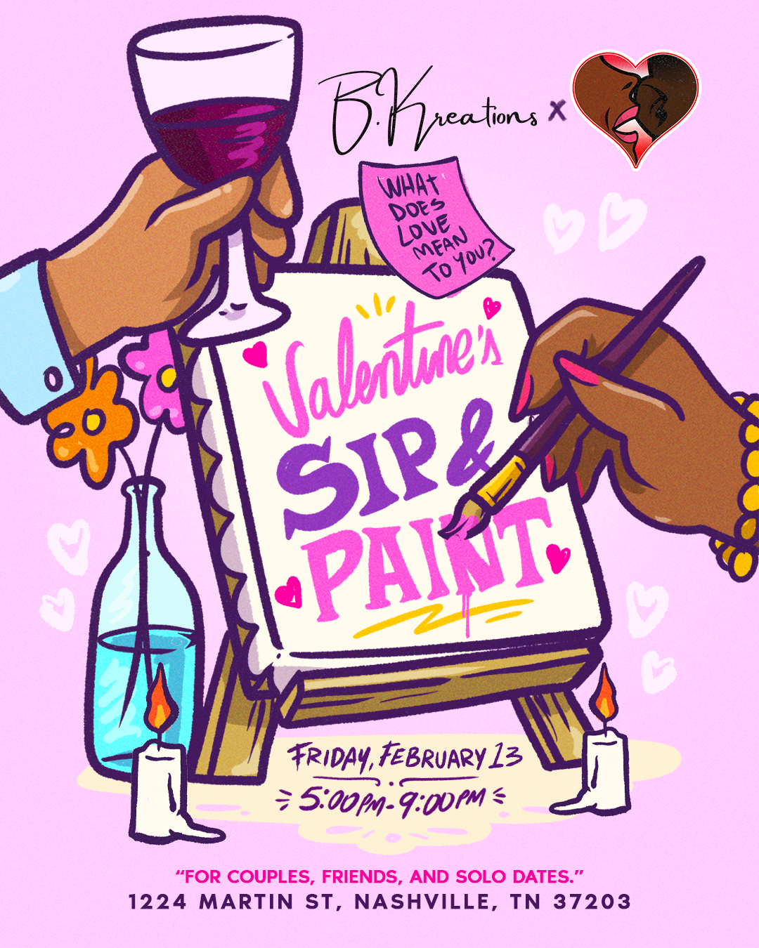 Valentine’s Sip & Paint