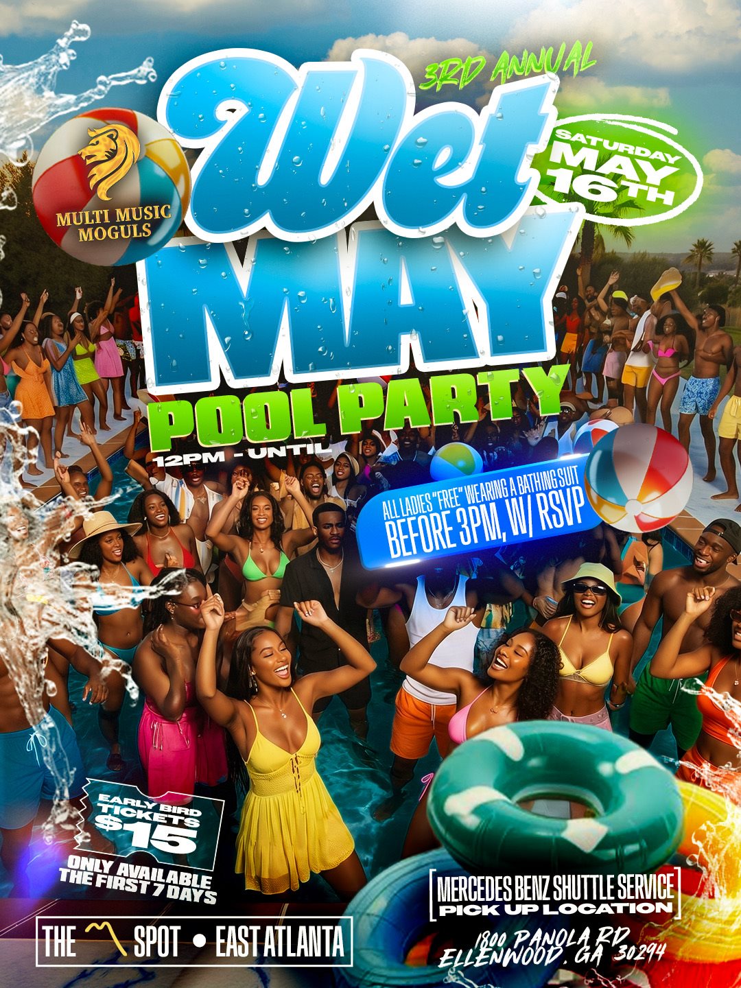 “Wet May”  Pool Party