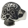 Femme Metale .925 Sterling Silver Sugar Skull Ring 5 12-Rings