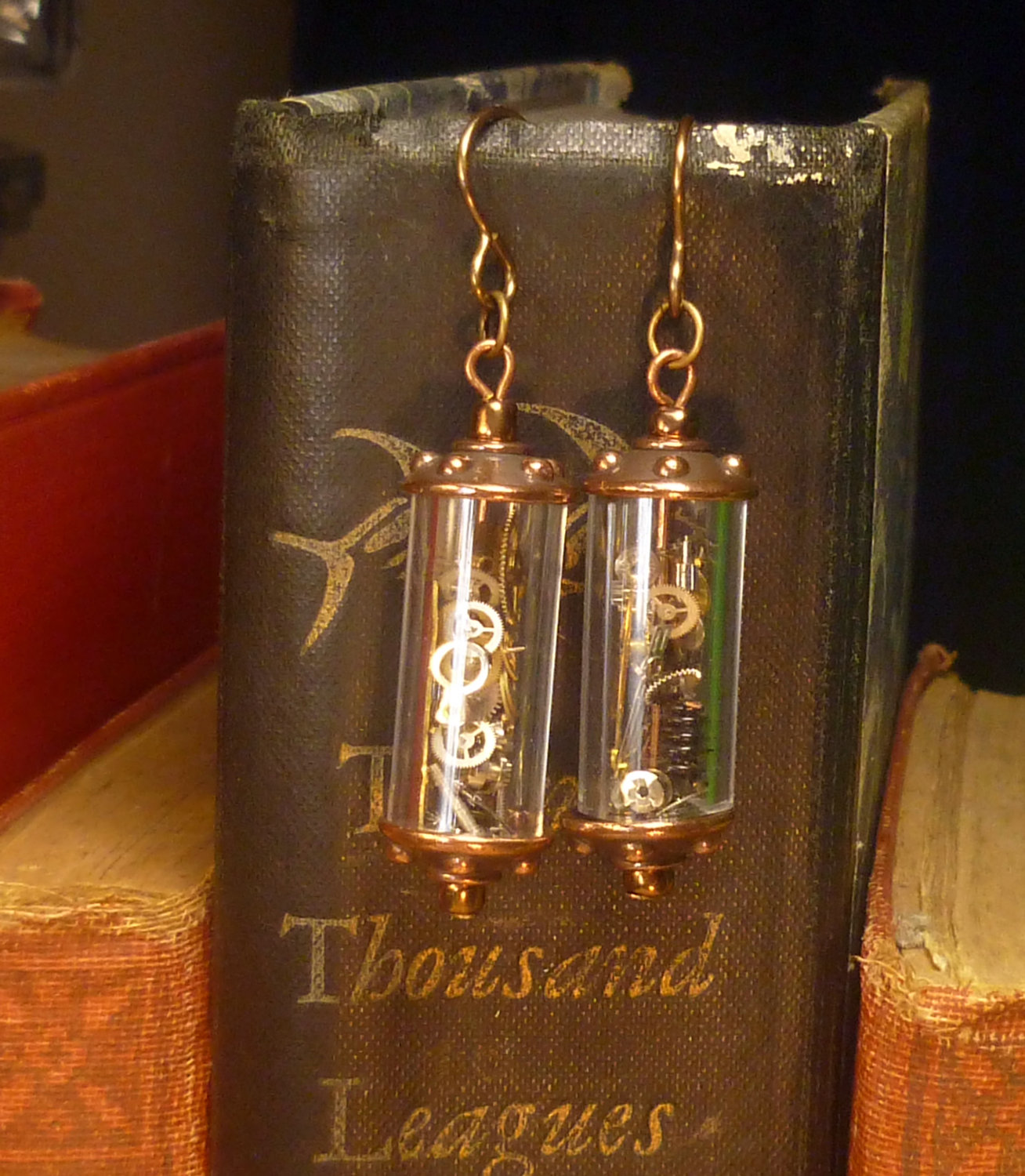 victorian tube earrings